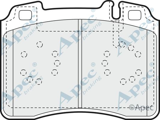 APEC BRAKING Piduriklotsi komplekt,ketaspidur PAD756